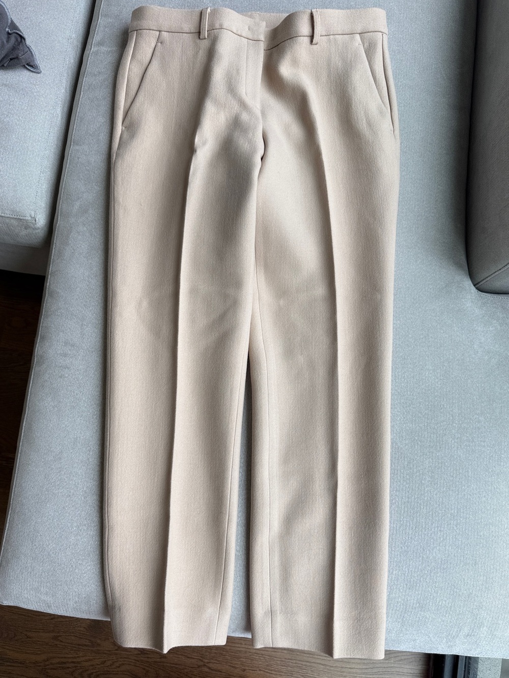 DKNY WOOL Tailored Cream Dress Pants slacks Trousers Women’s 14 Classic